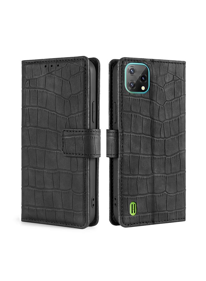 Zaboon Case For Blackview A55 Skin Feel Crocodile Magnetic Clasp Leather Phone Case - Image 2