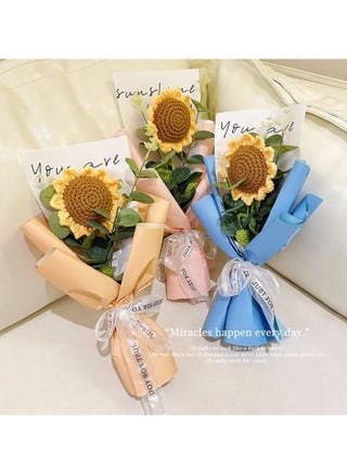 Handmade Crochet Sunflowers and Roses Artificial Flower Bouquet - Unique Gift for Home Decor, Weddings, Birthdays - pzsku/ZDB536E23C4629F82D06EZ/45/1756720940/77cea518-5db4-4ee7-9cf0-9894fdee7b3b