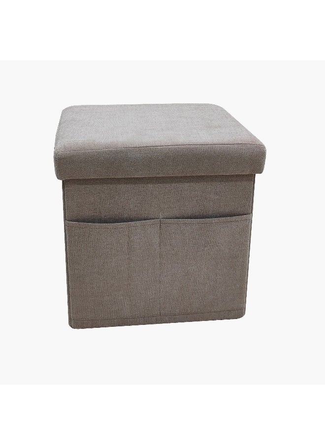 Franco Fabric Folding Ottoman with Storage