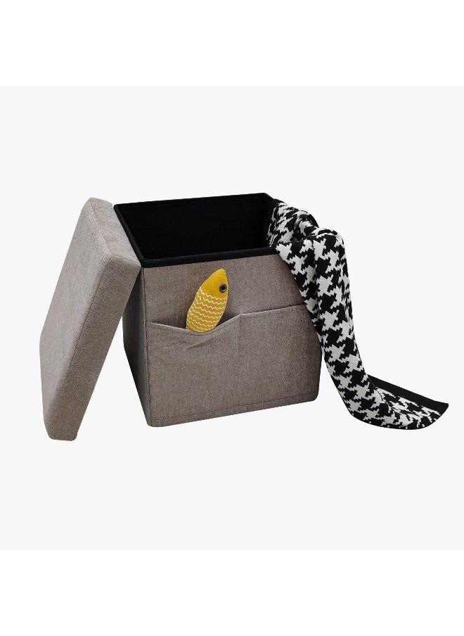 Franco Fabric Folding Ottoman with Storage