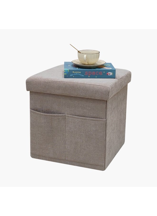 Franco Fabric Folding Ottoman with Storage