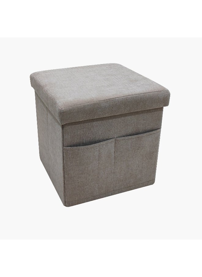 Franco Fabric Folding Ottoman with Storage