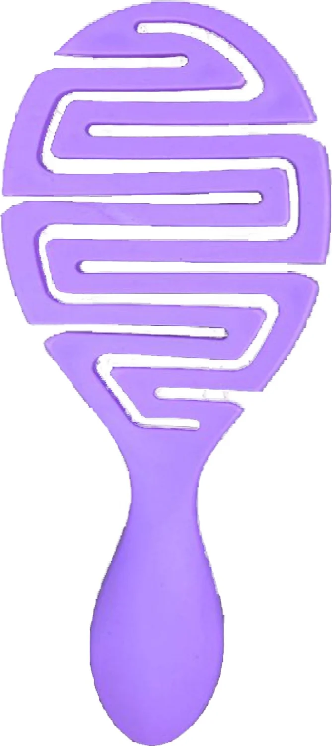 Mobee Plastic Bendable Hair Comb Lightly Painless Hair Comb Purple