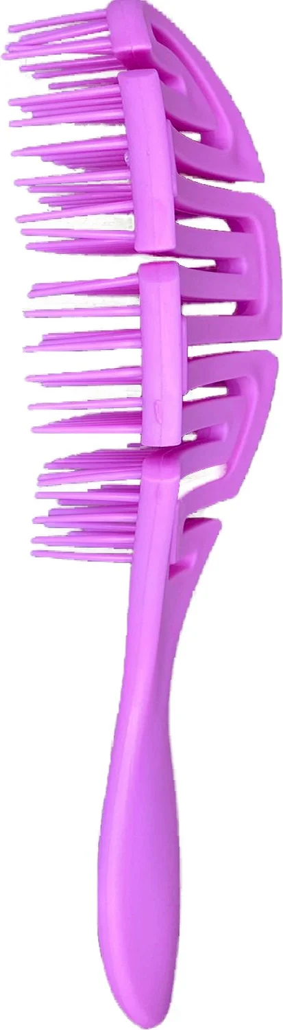 Mobee Plastic Bendable Hair Comb Lightly Painless Hair Comb Purple