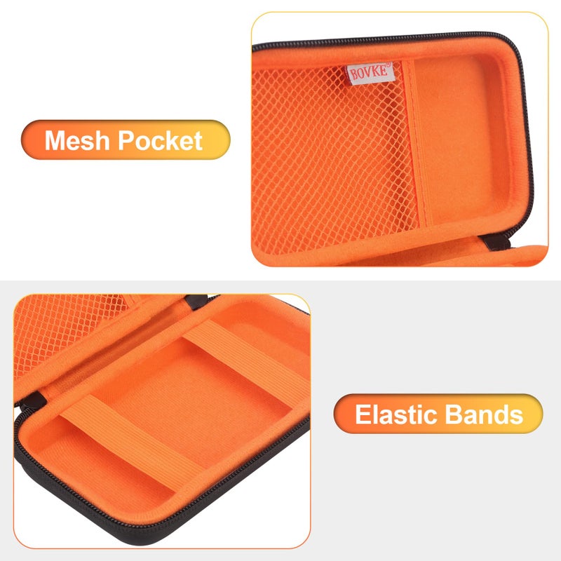 BOVKE EpiPen Carrying Medical Case, Diabetic Supplies Holder for 2 Epi Pens, Auvi Q Injectors, Epi Trainer, Inhaler, Nasal Spray, Allergy Meds Emergency Use, Black - Image 3