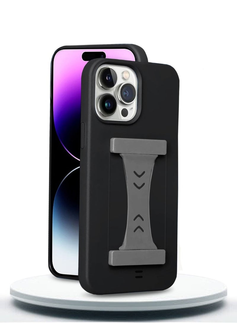 تيكي جراب Apple iPhone 14 Pro Max معصم مضاد للسقوط من الخلف أسود - Image 1