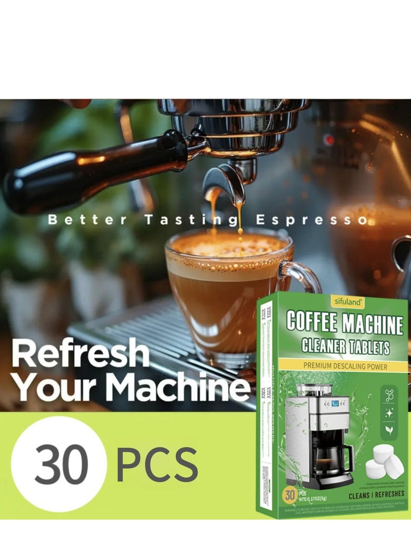 Coffee Machine Cleaner Descaler Tablets - 30 Count, Food-grade Automatic Coffee Machine Cleaning Descaling Tablet Tea Cup Descaling Tablets  - Image 2