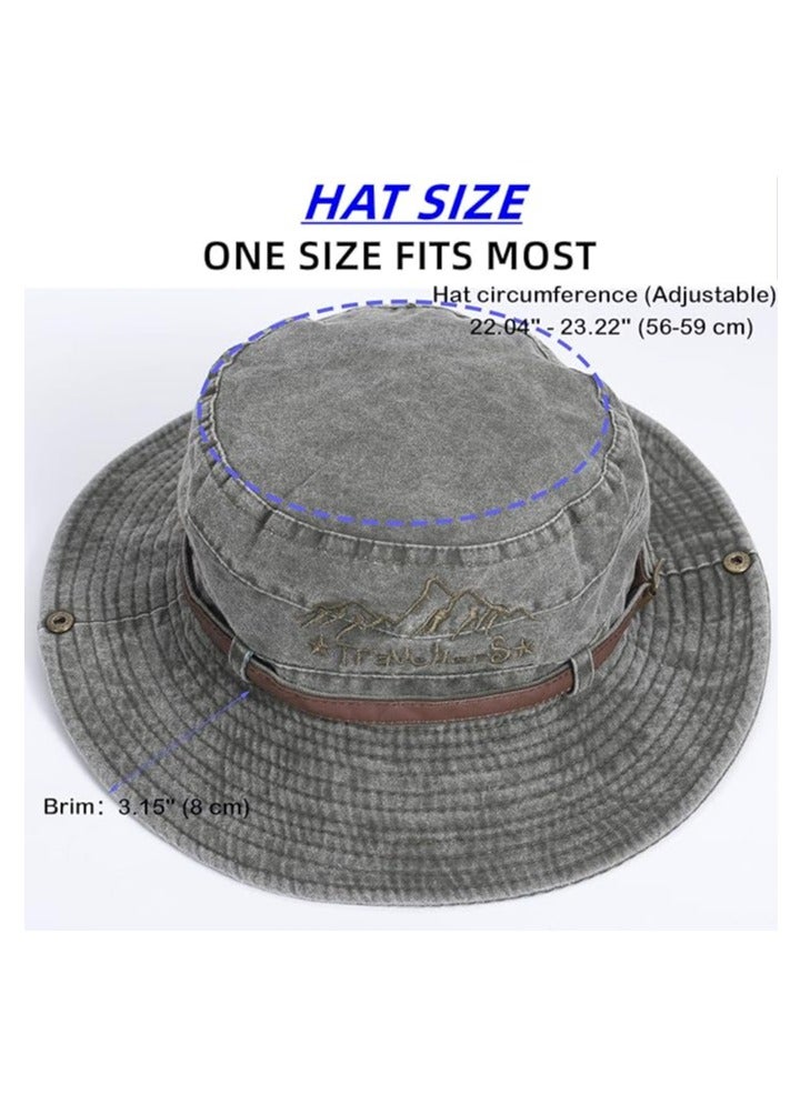 أوزيغالور مقبع الحماية من الأشعة UV للرجال والنساء ، قبعة الزراعة ، قبعة المشي الخارجي المطوية السفاري القابلة للطيء - Image 3