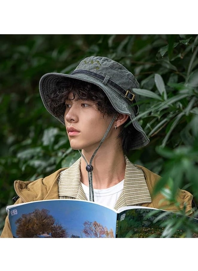 أوزيغالور مقبع الحماية من الأشعة UV للرجال والنساء ، قبعة الزراعة ، قبعة المشي الخارجي المطوية السفاري القابلة للطيء - Image 5