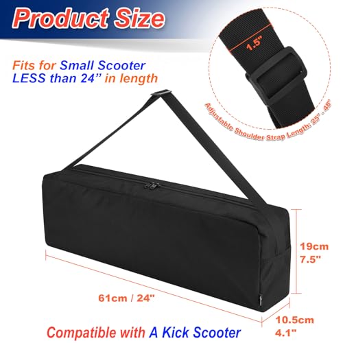 Cosmos Kick Scooter Carry Bag Portable Scooters Storage Bag Compatible with Razor A Kick Scooter Heavy Duty Carrying Case for Small Scooters Fits Less Than 24 in Length Small24 Length - Image 3