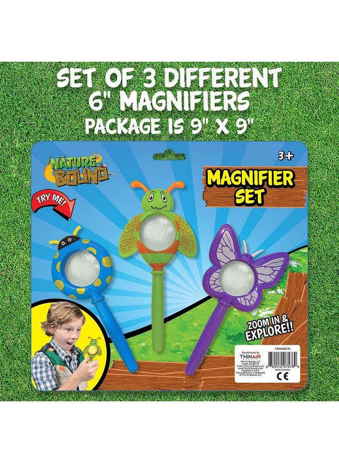 Nature Bound Magnifying Glass, Set Of Three, With Shatterproof Lens For Boys And Girls - Image 2
