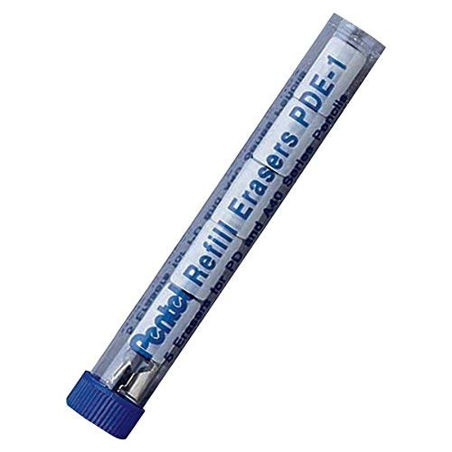 Pentel Refill Eraser For AL, AX and PD Series Pencils 5 Pcs/Tube, Box of 12 (PDE-1), White, 60 Pack - Image 4