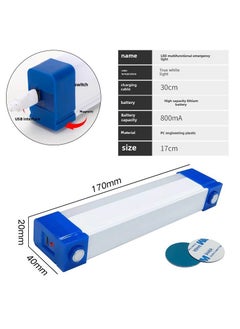Arabest Magnetic LED Emergency Light Tube USB Rechargeable Driver -30W [17CM]] 