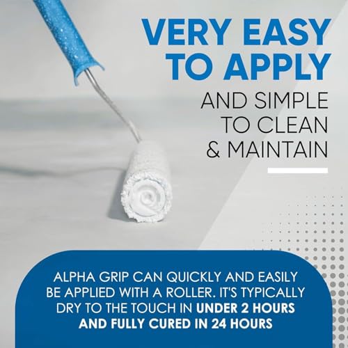 Slip Doctors Alpha Grip Non-Slip Paint for Concrete & Asphalt – Non-Skid Coating Ideal for Striping Parking Lots, Playgrounds & Pavements (Medium Gray, 1 Gallon) - Image 3