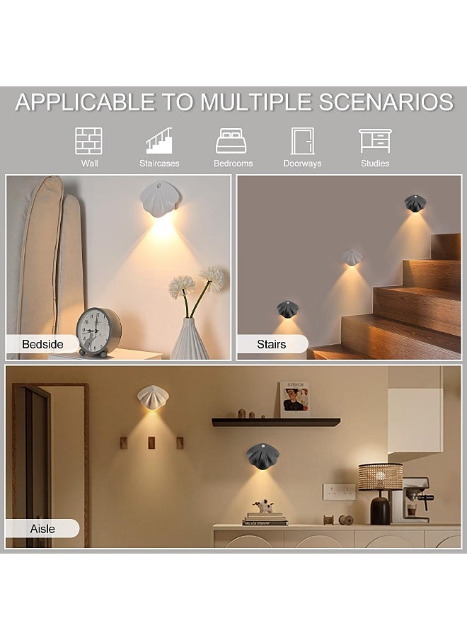 MITOYO - Magnetic Motion Sensor Light - Under Cabinet Light - White Light, Warm Light, Natural Light - Wall Light with 1200 mAh Battery- Night Light for Kitchen, Staircase, Bedroom, Drawer - Image 1