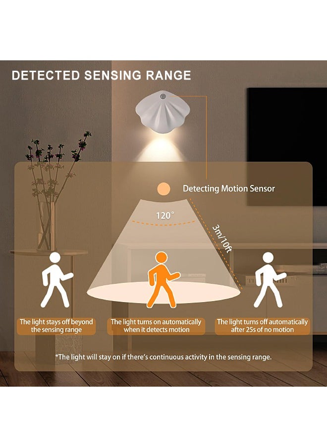 MITOYO Magnetic Motion Sensor Light - Under Cabinet Light - White Light, Warm Light, Natural Light - Wall Light with 1200 mAh Battery- Night Light for Kitchen, Staircase, Bedroom, Drawer  - Image 5