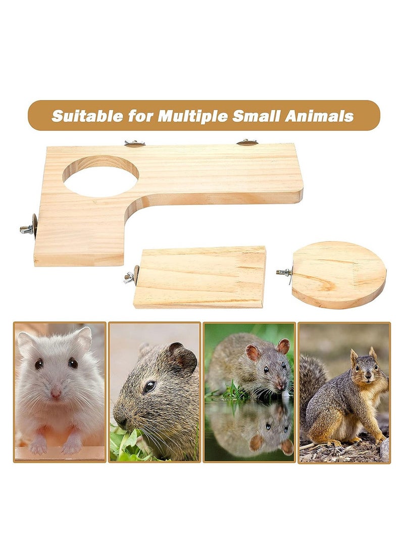 Cool Baby 5PCS Parrot Hamster Chinchilla Squirrel Springboard Step Set Natural Wooden Pedal Wooden Platform for Small Animal  - Image 4