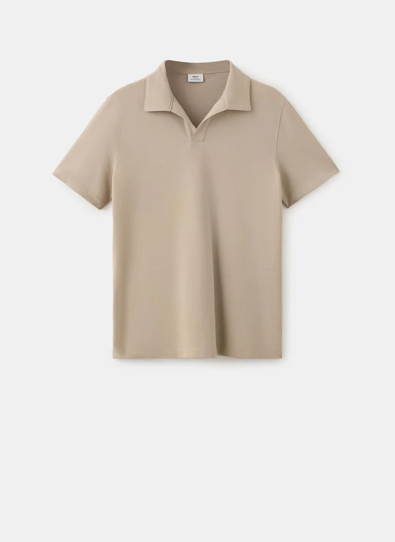 Mango Man 07-ARENA Slim Fit Cotton Blend Polo Shirt for Men | Best Price UAE