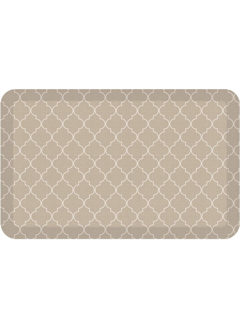 GelPro Designer Comfort Mat-Trellis Khaki 20 X 30 Inch - Image 3