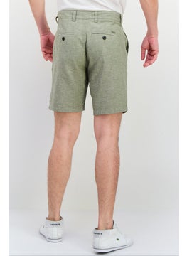 Jack Jones Men Heather Chino Shorts, Sage Green  - Image 3