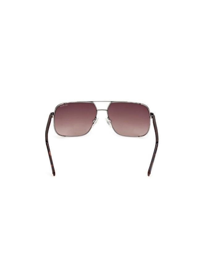 GUESS Gu00119 Navigator Metal Sunglasses For men size 58, Shiny Gunmetal - Image 4