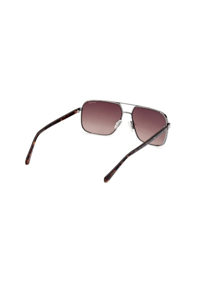 GUESS Gu00119 Navigator Metal Sunglasses For men size 58, Shiny Gunmetal - Image 5
