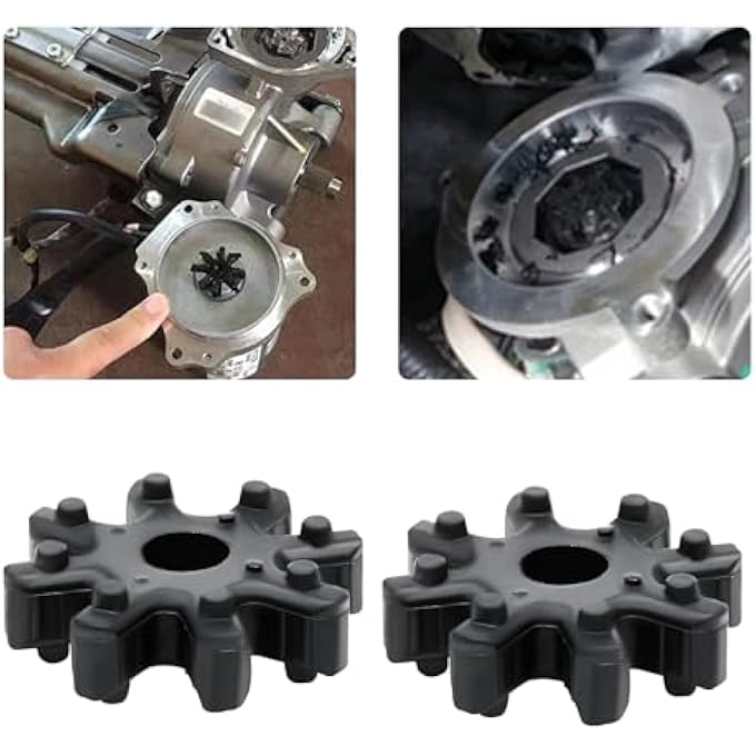 2 PCS Flexible Steering Coupler Replacement, Auto Power Steering Machine Column, 563152K000FFF Plastic Rubber Wheel, Steering Coupling Steering Column Motor Replace Accessories (2PCS) - Image 5