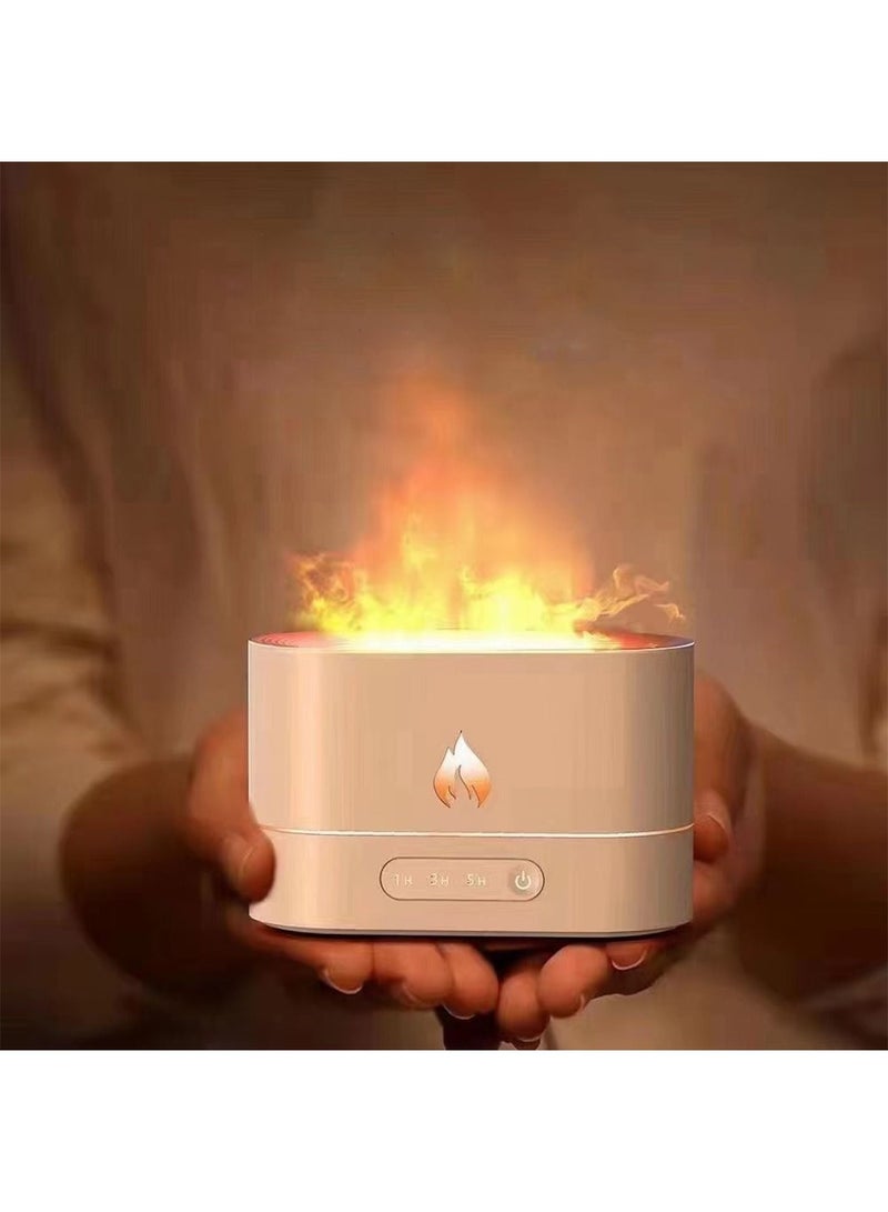 GT-Wheel Flame Air Humidifier And Purifier Essential Oil Mist Diffuser Aromatherapy Transparent Water Tank  - Image 1