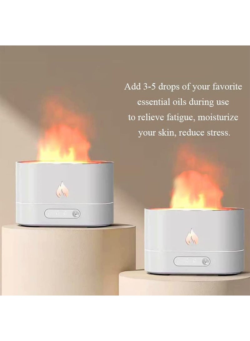 GT-Wheel Flame Air Humidifier And Purifier Essential Oil Mist Diffuser Aromatherapy Transparent Water Tank  - Image 2