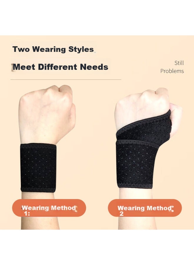 NAILEKESI N Nailikesi Mugwort Self-heating Warm Wrist Brace, Medical Wrist Support For Men And Women, Tendonitis Tfcc Sprain Compression Fixation Hot Compress Brace  - Image 5