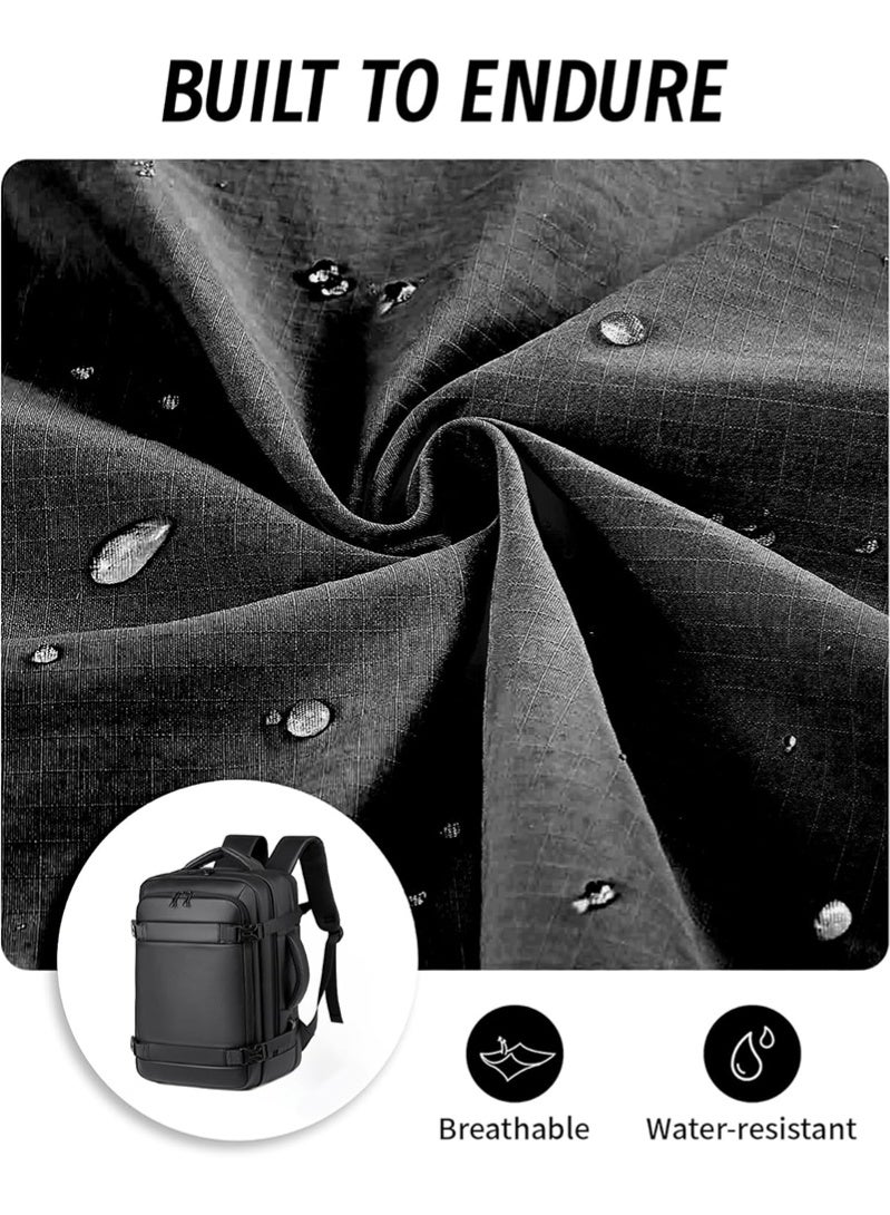 Topyich 17 inch Travel Backpack with USB Port, Water-Resistant Laptop Backpack, Fits 15.6" Laptop, Airplane Carry-On Backpack for Unisex​ - Image 4