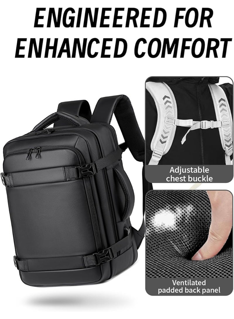 Topyich 17 inch Travel Backpack with USB Port, Water-Resistant Laptop Backpack, Fits 15.6" Laptop, Airplane Carry-On Backpack for Unisex​ - Image 5