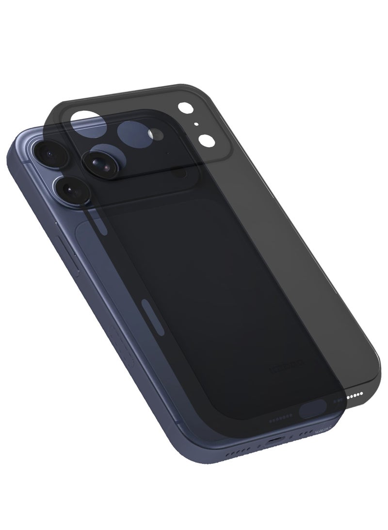 KZDOO 2 Packs Air Skin  Case Cover for Apple iPhone 17 Pro  - Sturdy Back Cover - Durable Thin Case - Drop Protection Cover with 3D Screen Protector - Black - Image 4