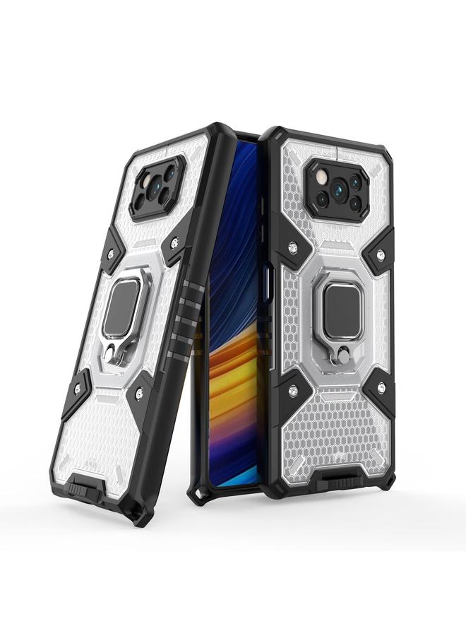 The Bros Case For Xiaomi Poco X3 NFC Space PC+TPU Ring Holder Protective Case