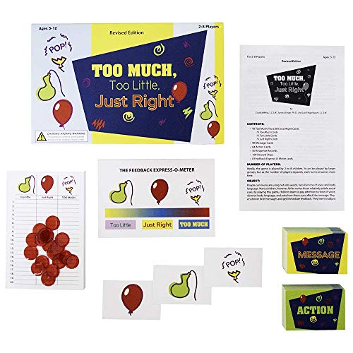 Creative Therapy Store Too Much, Too Little, Just Right: A Social Communication Game, Revised (Ages 5-12, 60+ Months) - Image 1