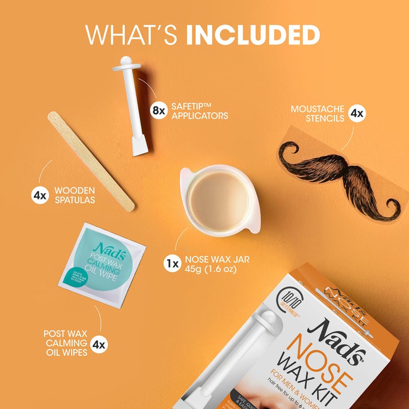 Nad's Nose Wax Kit for Men & Women - Waxing Kit for Quick & Easy Nose Hair Removal, 1 Count - Image 3