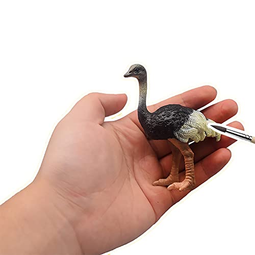 DOYIFUN 3 Pcs Realistic Ostrich Family Figurines Cake Topper Plastic Wildlife Ostrich Animal Toy Figures Collection Playset Birthdat Gift Educational Learning Props - Image 5