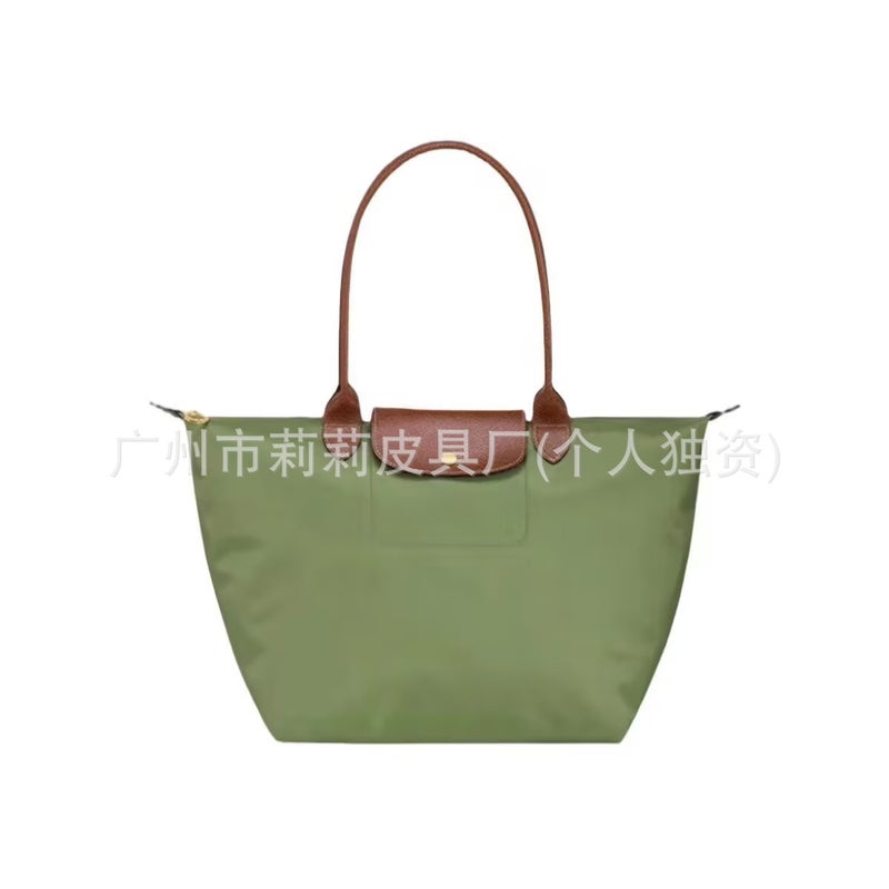 Dragon Bag Bag 70Th Anniversary Classic Nylon Embroidered Dumpling Bag Large Capacity Embroidery Folding Shoulder Tote Bag - Image 1