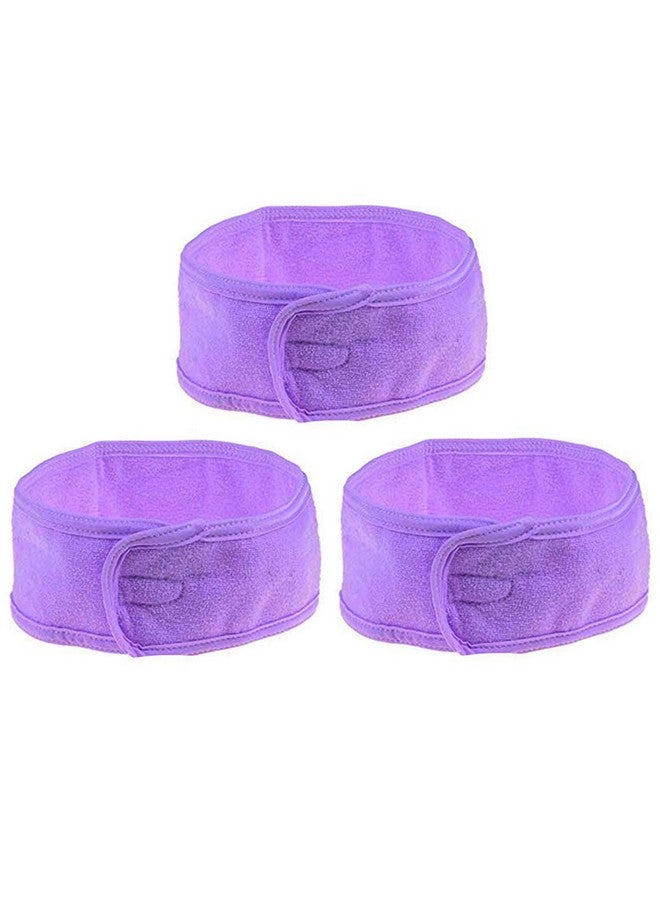 SJ 3 Pieces Facial Hair Head Band for Facial, Yoga, Workout, Makeup, Face Scrub Home & Salon Multi Color -01 - Image 1