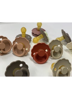 FRIGG Daisy Latex Baby Pacifier, 0-6 Months, Pack of 1, Size 1 - Baked Clay  - Image 2