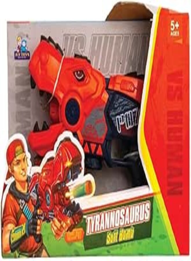 JLY Toys Tyrannosaurus Soft Bomb Shotgun 6001A Red and Black