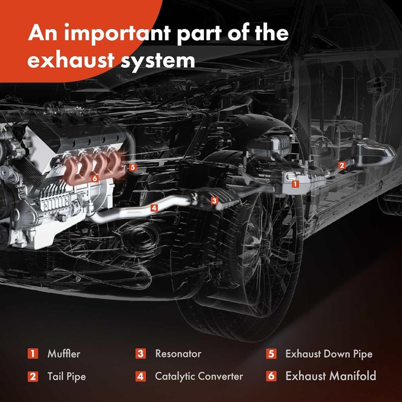 A-Premium Engine Exhaust Manifold Kit with Gaskets and Bolts - Image 5