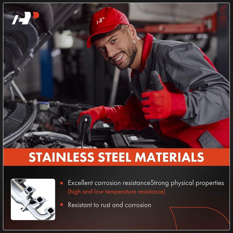 A-Premium Engine Exhaust Manifold Kit with Gaskets and Bolts - Image 4