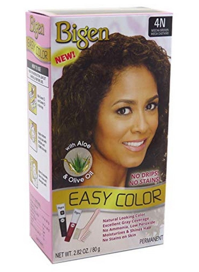 Bigen Easy Color Permanent Hair Dye With Aloe & Olive Oil Mocha Brown 2.82Oz  - Image 1