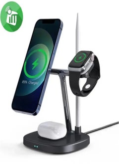 Yesido Yesido DS12 4in1 15W Desktop Wireless Charging Stand - Black  - Image 5