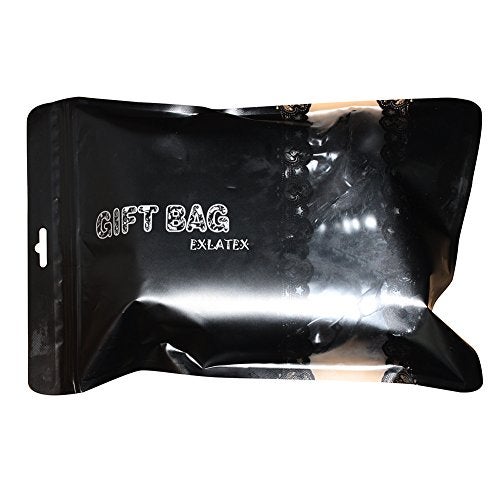 EXLATEX Women's Latex Rubber Gummi Black Mini Skirt (Medium, Black) - Image 5