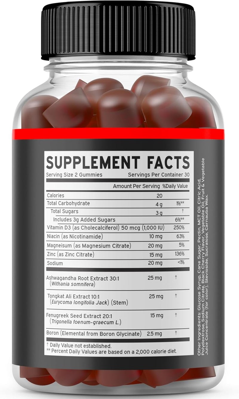 DORADO NUTRITION جواهر التستوستيرون للرجال 60 حبة مكمل التستوستيرون للرجال معزز اختبار متميز دعم القوة والقدرة على التحمل والدافع والأداء مختبر من طرف ثالث غير معدل وراثيًا نباتي آمن صنع في الولايات المتحدة - Image 2