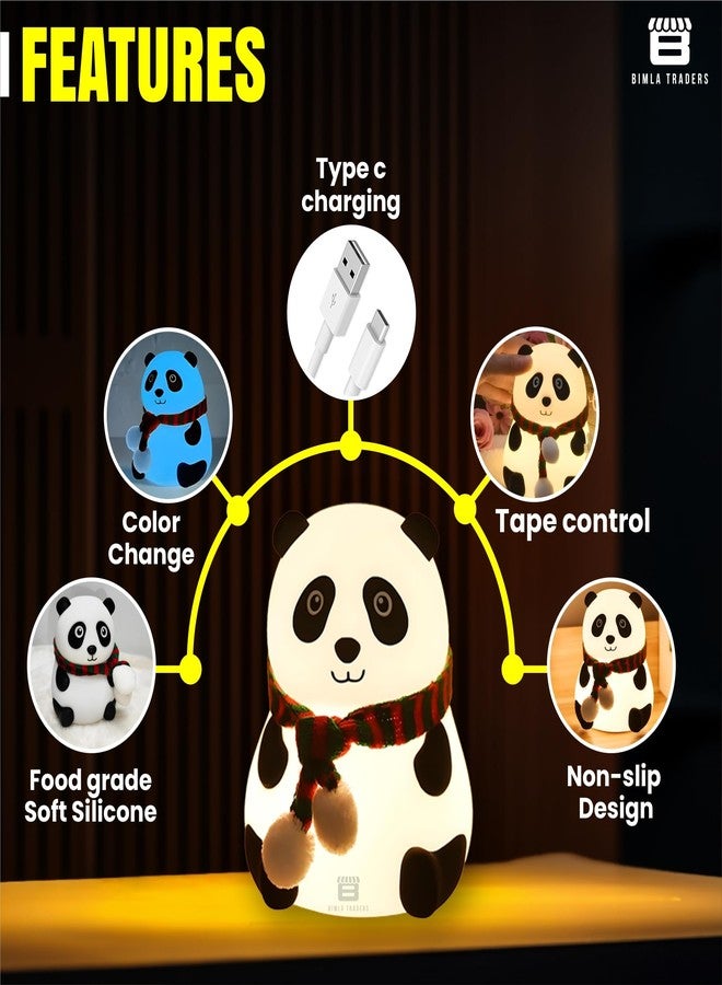 CRAE Panda Night Lamp for Kids | Adorable Room Decor & Lover Gifts for Teen Girls Boys | Night Light for Cute Baby Room,Table,Beside - Image 5