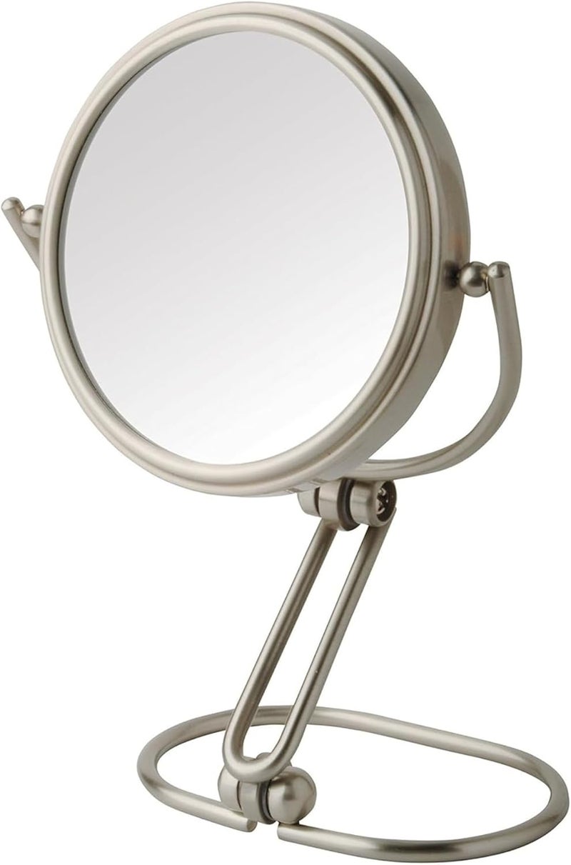 Jerdon MC315N 3-Inch Folding Travel Mirror with 15x Magnification and Nickel Finish - Image 1