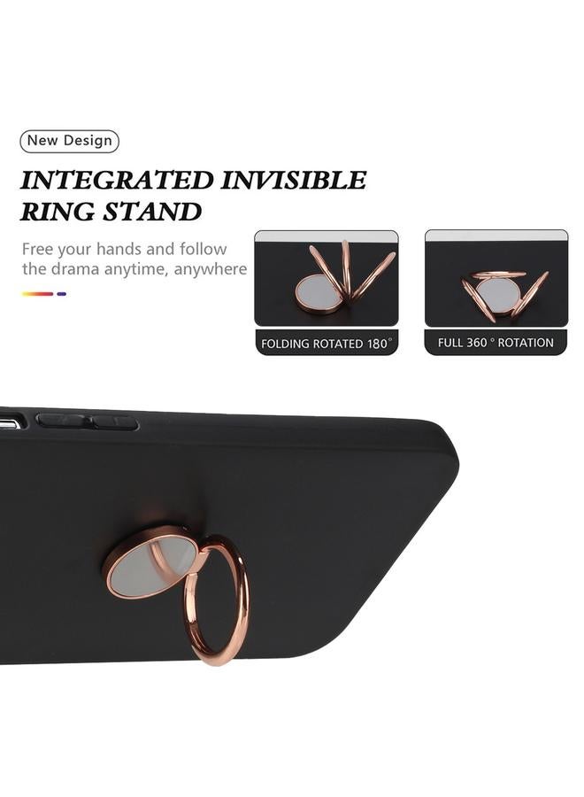 S-TOP Case For Samsung Galaxy A52 4G / 5G / A52s Matte Ring Holder TPU Phone Case - Image 4